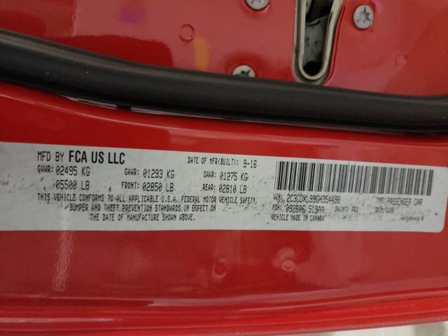2016 DODGE CHARGER SR 2C3CDXL99GH354498