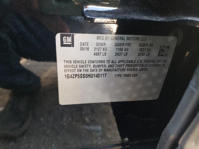 2017 BUICK LACROSSE E 1G4ZP5SS0HU145117