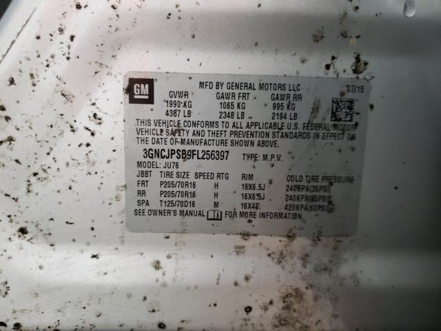 2015 CHEVROLET TRAX 1LS 3GNCJPSB9FL256397