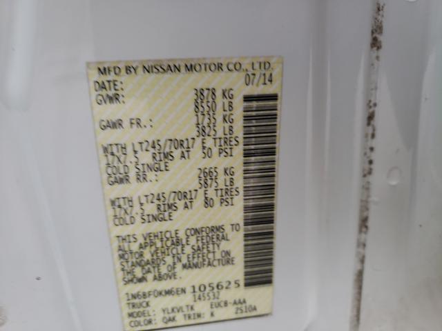 2014 NISSAN NV 1500 1N6BF0KM6EN105625