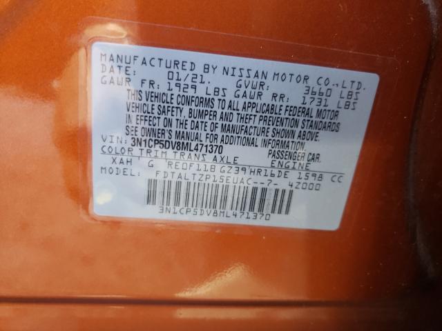 2021 NISSAN KICKS SR 3N1CP5DV8ML471370