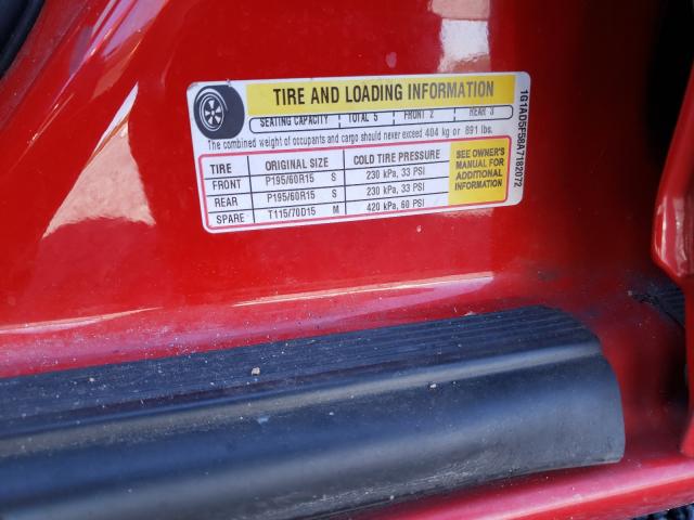 2010 CHEVROLET COBALT 1LT 1G1AD5F58A7182072