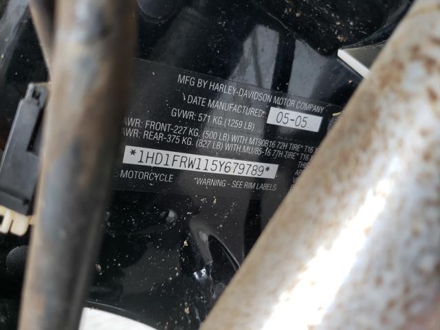 2005 HARLEY-DAVIDSON FLHRCI 1HD1FRW115Y679789