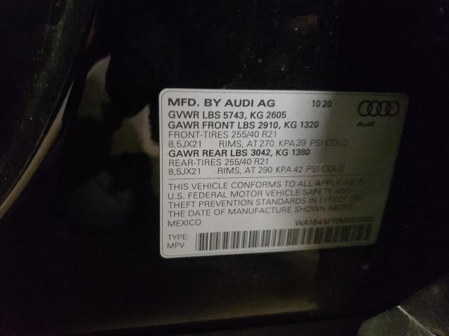 2021 AUDI SQ5 PREMIU WA1B4AFY0M2012430