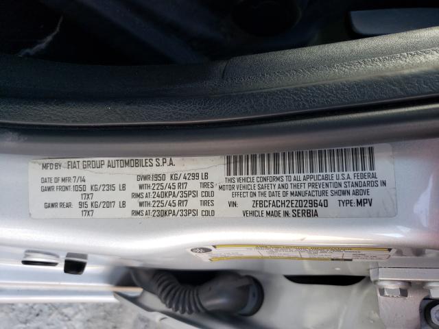 2014 FIAT 500L LOUNG ZFBCFACH2EZ029640
