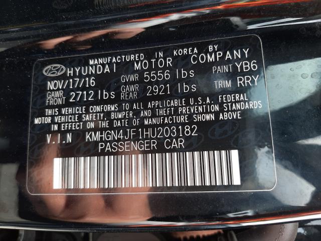 2017 GENESIS G80 ULTIMA KMHGN4JF1HU203182