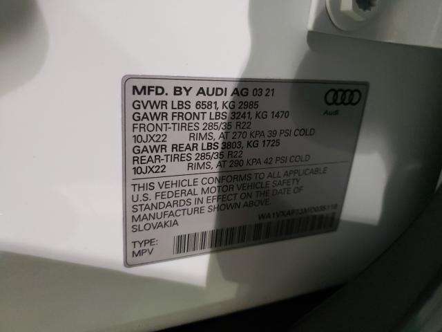 VIN WA1VXAF73MD035118 2021 Audi Q7, Prestige no.10