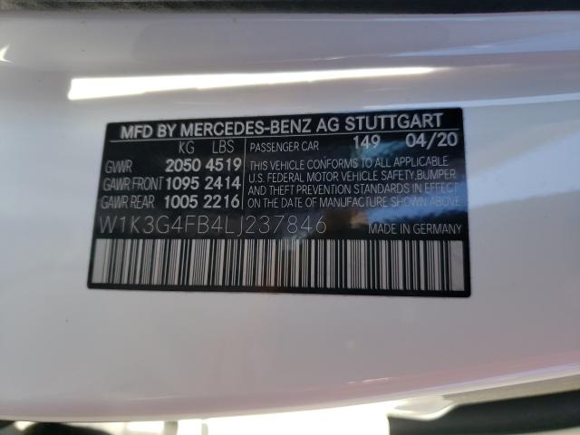 2020 MERCEDES-BENZ A 220 4MAT W1K3G4FB4LJ237846