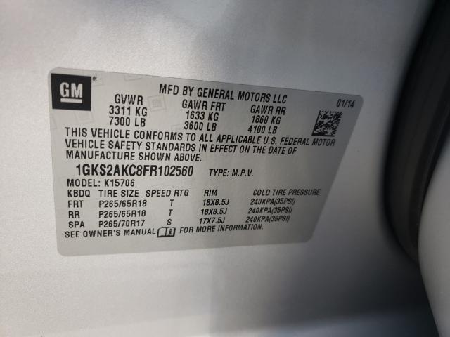 2015 GMC YUKON SLE 1GKS2AKC8FR102560