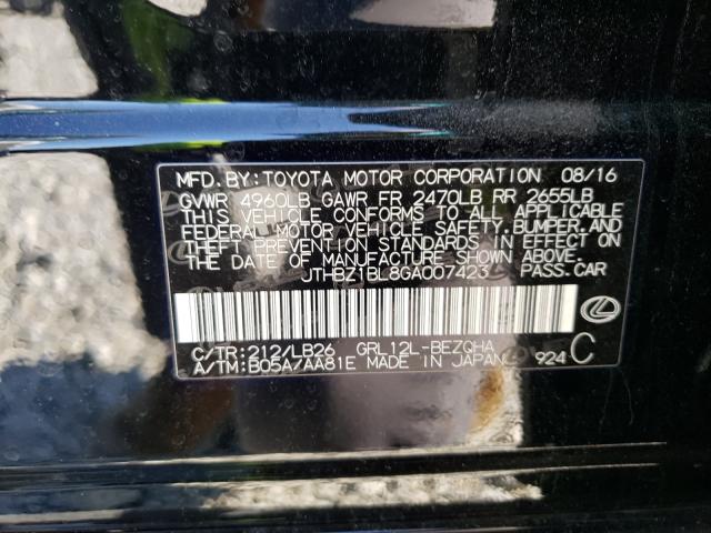 2016 LEXUS GS 350 BAS JTHBZ1BL8GA007423