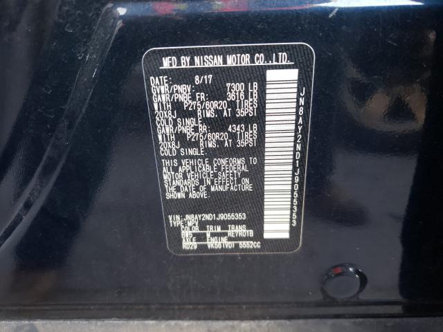 2018 NISSAN ARMADA JN8AY2ND1J9055353