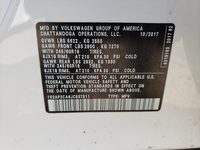2018 VOLKSWAGEN ATLAS S 1V2AP2CA6JC537311