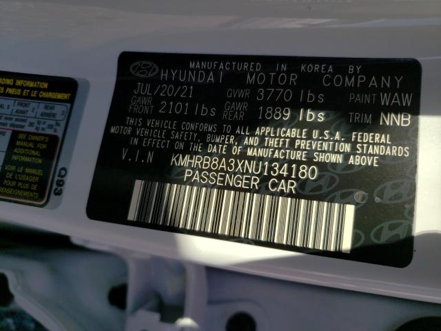 2021 HYUNDAI VENUE KMHRB8A3XNU134180