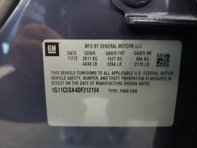 2013 CHEVROLET MALIBU ECO 1G11C5SA4DF212104