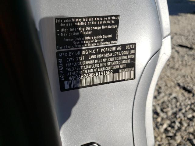 2014 PORSCHE CAYMAN S WP0AB2A88EK191662