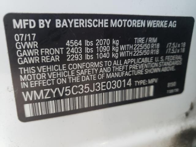 2018 MINI COOPER COU WMZYV5C35J3E03014
