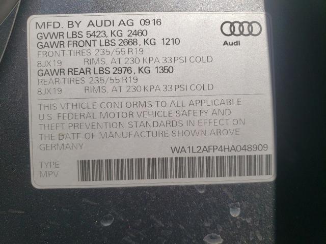 VIN WA1L2AFP4HA048909 2017 Audi Q5, Premium Plus no.10