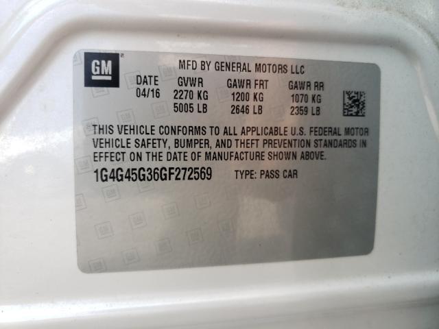 2016 BUICK LACROSSE S 1G4G45G36GF272569