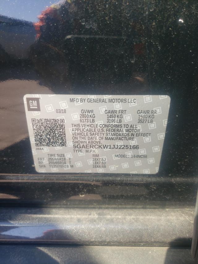 2018 BUICK ENCLAVE PR 5GAERCKW1JJ225166
