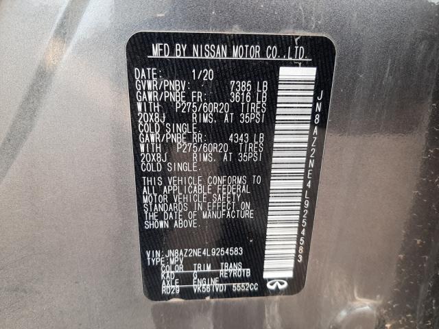 2020 INFINITI QX80 LUXE JN8AZ2NE4L9254583