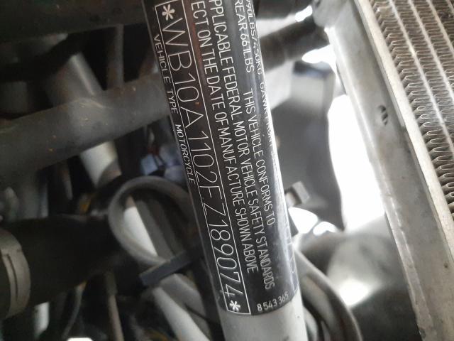 2015 BMW R1200 GS WB10A1102FZ189074