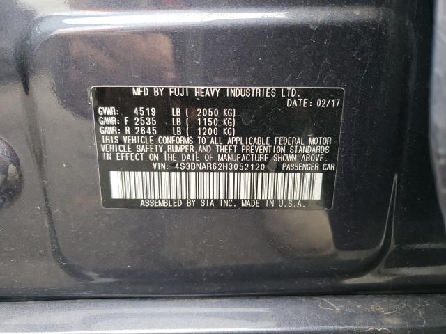 2017 SUBARU LEGACY SPO 4S3BNAR62H3052120