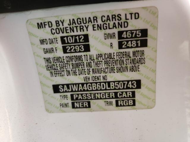 2013 JAGUAR XK SAJWA4GB6DLB50743