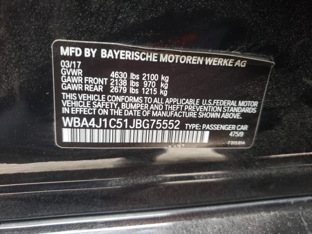 2018 BMW 430I GRAN WBA4J1C51JBG75552