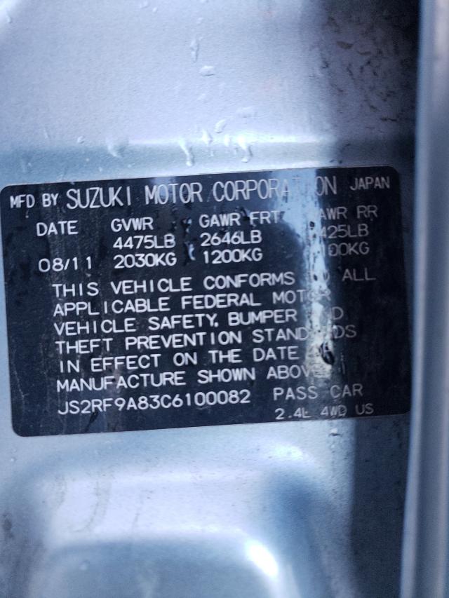2012 SUZUKI KIZASHI SP JS2RF9A83C6100082