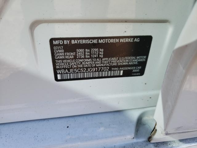 2018 BMW 540 I WBAJE5C52JG917702