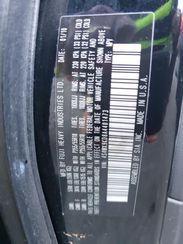 2010 SUBARU TRIBECA LI 4S4WX9KD8A4401473