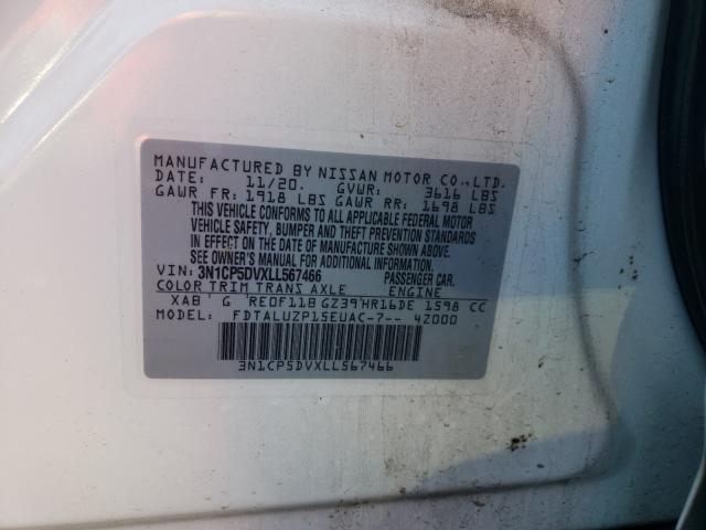 2020 NISSAN KICKS SR 3N1CP5DVXLL567466