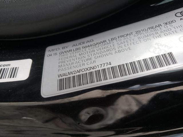 2016 AUDI S7 PRESTIG WAUW2AFC0GN017774