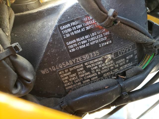 2000 BMW R1150 GS WB10495A8YZE50335