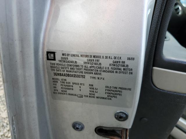 2010 CHEVROLET HHR 3GNBAADB0AS500782