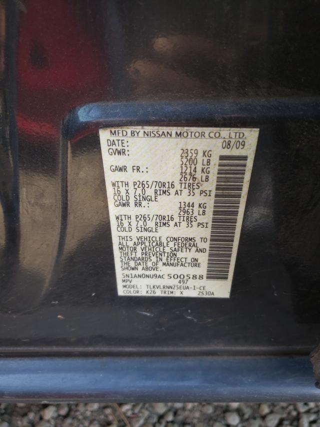 2010 NISSAN XTERRA OFF 5N1AN0NU9AC500588