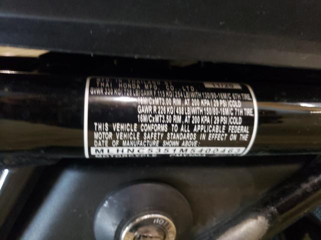 2021 HONDA CMX300 A MLHNC5351M5400463