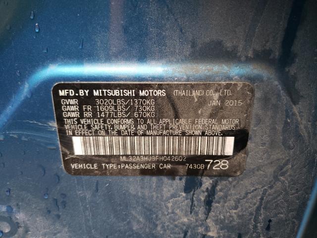 2015 MITSUBISHI MIRAGE DE ML32A3HJ3FH042602