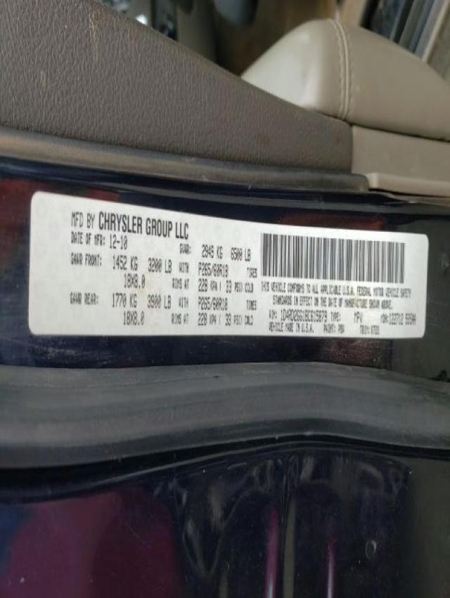 2011 DODGE DURANGO EX 1D4RD2GG1BC615879