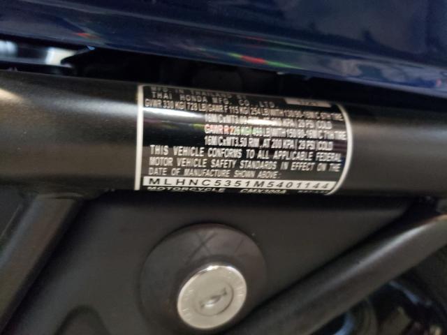 2021 HONDA CMX300 A MLHNC5351M5401144