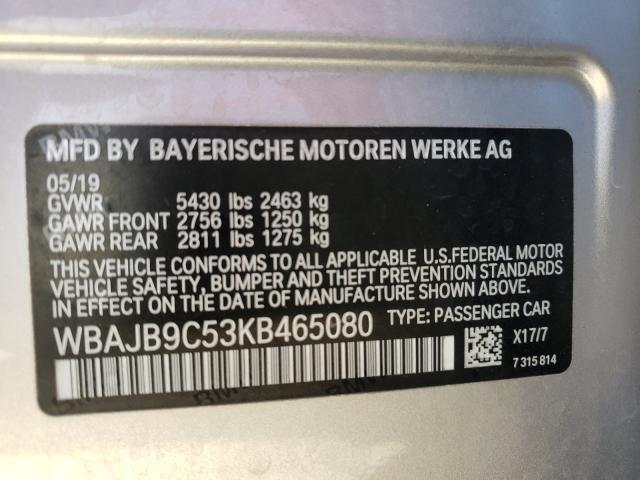 2019 BMW M550XI WBAJB9C53KB465080