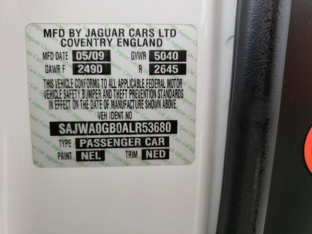 2010 JAGUAR XF PREMIUM SAJWA0GB0ALR53680