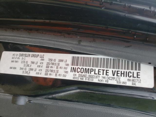 2011 DODGE RAM 4500 S 3D6WA6EL2BG631077