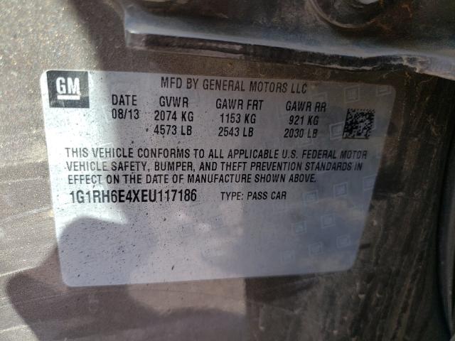 VIN 1G1RH6E4XEU117186 2014 Chevrolet Volt no.10