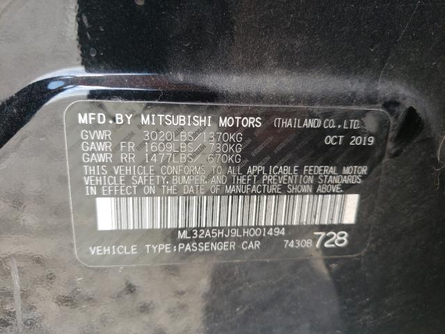 2020 MITSUBISHI MIRAGE LE ML32A5HJ9LH001494