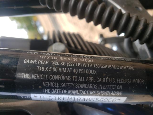 2010 HARLEY-DAVIDSON FLHTK 1HD1KEM18AB656966
