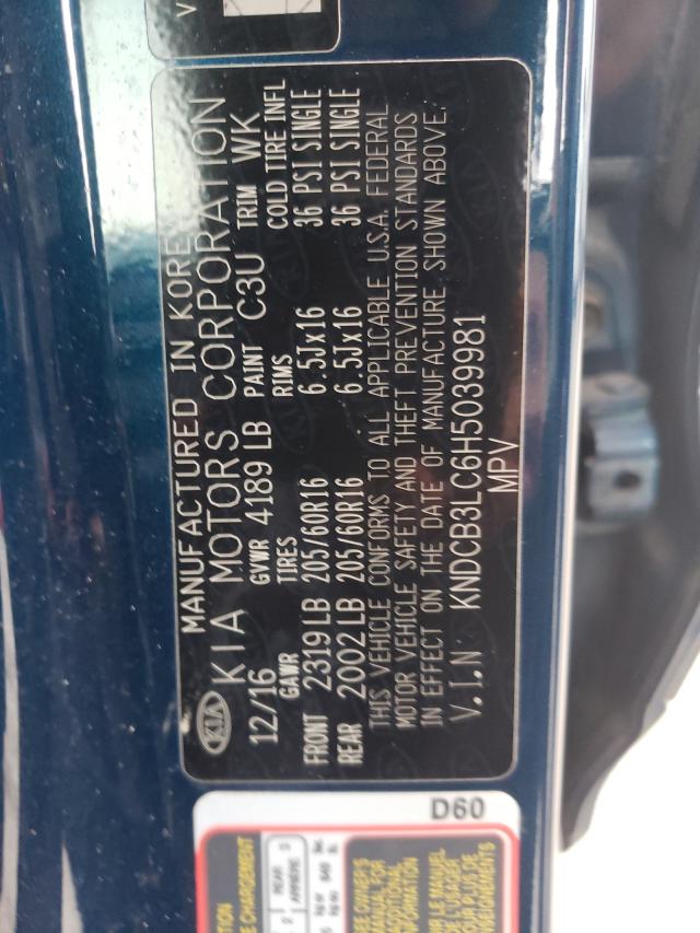 2017 KIA NIRO FE KNDCB3LC6H5039981