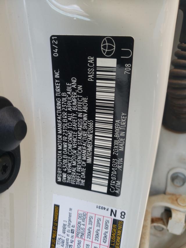 2021 TOYOTA C-HR LE NMTKHMBX5MR126665