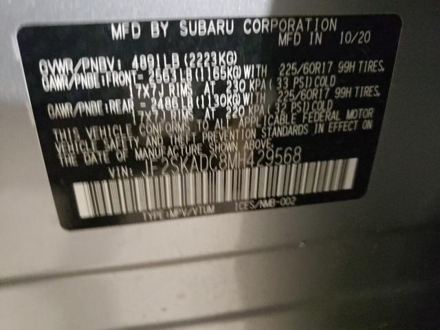 2021 SUBARU FORESTER JF2SKADC8MH429568