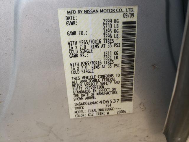 2010 NISSAN FRONTIER C 1N6AD0ER4AC406537